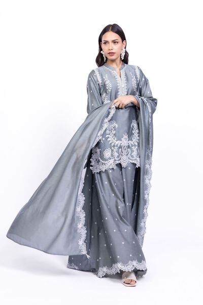 Embroidered | Raw Silk | Kurta | USD 45.00