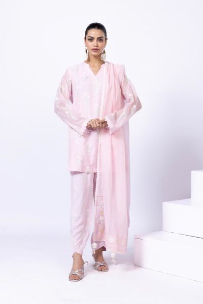 Embroidered | Crosshatch Raw Silk | Shalwar | USD 9.00