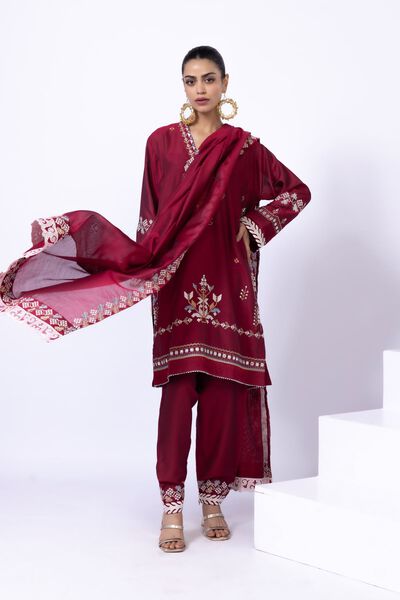 Embroidered | Raw Silk | Shalwar | USD 7.50