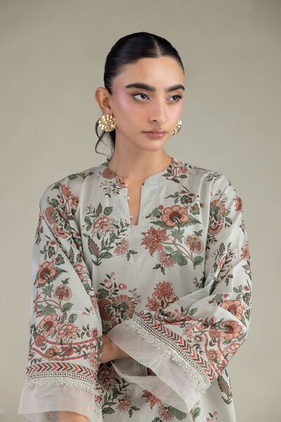 Printed | Cambric | Short Cambric Kurta | USD 35.00