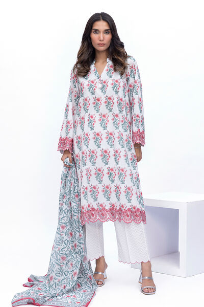 Embroidered | Lawn | Fabrics 3 Piece | USD 45.00