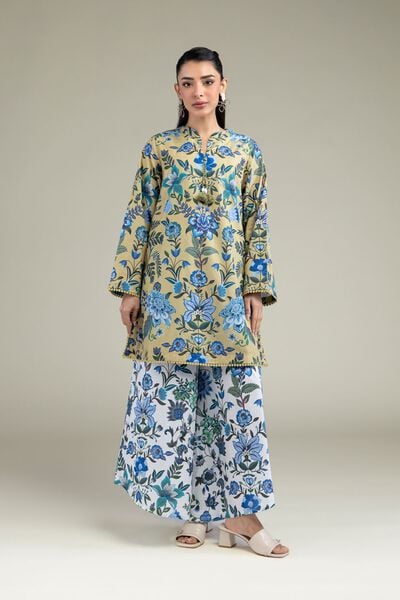 Printed | Cotton Dobby | Floral Spring Pants | USD 30.00