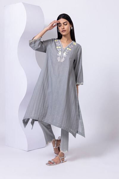 Embroidered | Leno | Kurta | USD 15.00
