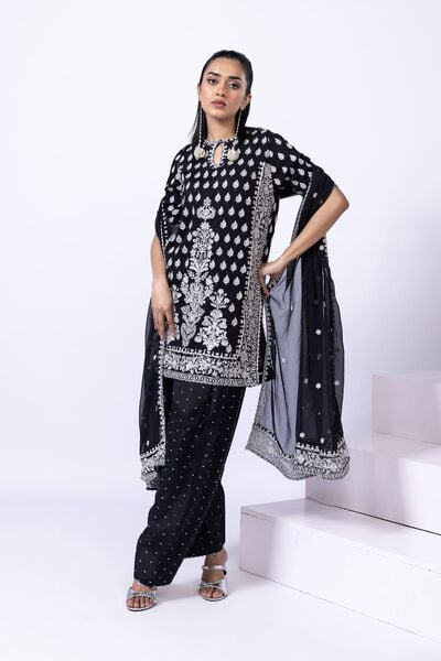 Embroidered | Polyester Crinkle Chiffon | Kurta | USD 25.50