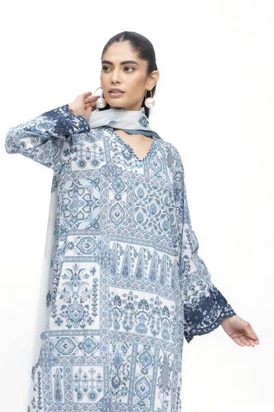 Embroidered | Lawn | Fabrics 3 Piece | USD 40.00