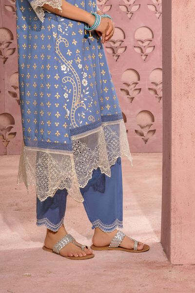 Classic Shalwar, BLUE, hi-res