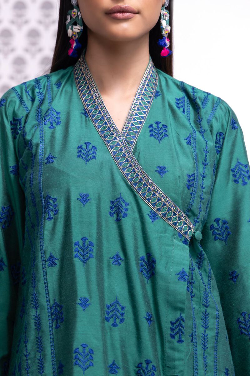 Embroidered | Raw Silk | Kurta | null
