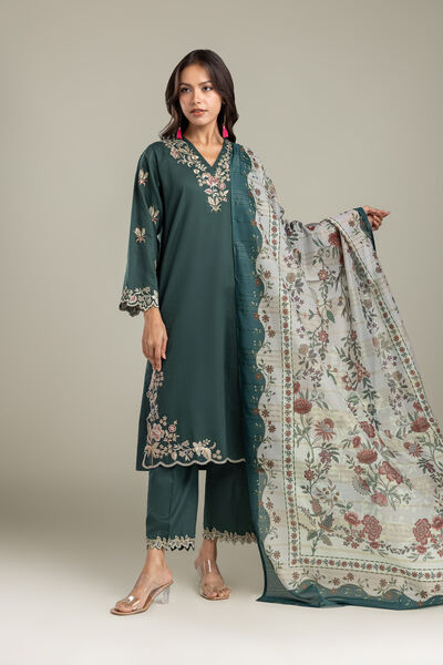 Embroidered | Polyester Silk | Dupatta | USD 30.00
