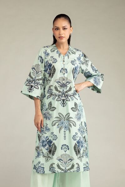 Printed | Cambric | Floral Cambric Kurta | USD 35.00