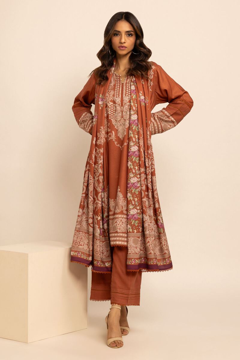 Printed | Printed Viscose Satin | Fabrics 3 Piece | null