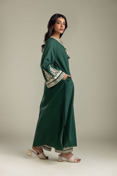 Embroidered | Heavy Textured Cotton | Pants | USD 45.00