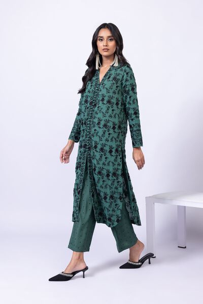 Embroidered | Viscose Oak Silk | Pants | USD 12.00