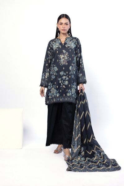 Printed | Jacquard | Fabrics 3 Piece | USD 45.00