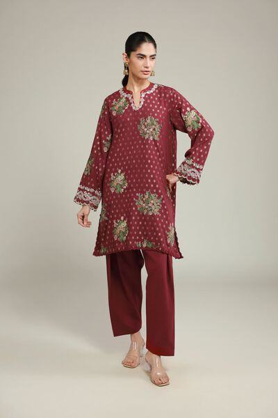 Embroidered | Jacquard | Fabrics 2 Piece | Top and Bottom | USD 55.00