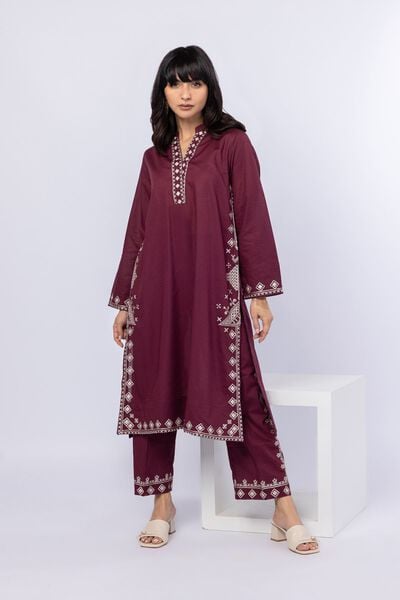 Embroidered | Cotton Dobby | Pants | USD 25.00
