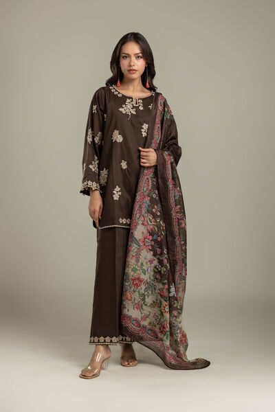 Embroidered | Textured Cotton | Blouse | USD 60.00