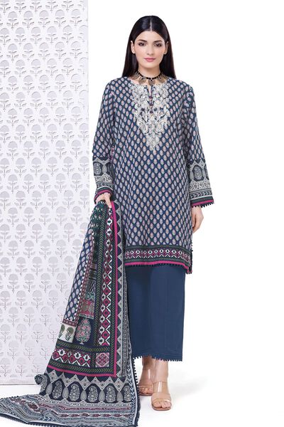 Embroidered | Light Khaddar | Fabrics 3 Piece | USD 12.00