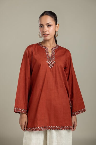 Embroidered | Heavy Textured Cotton | Fabrics 2 Piece | Top and Bottom | USD 45.00