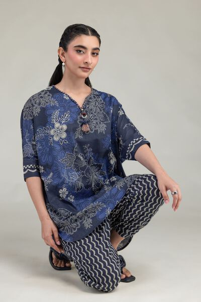 Printed | Cotton Dobby | Short Floral Kurta | USD 10.50