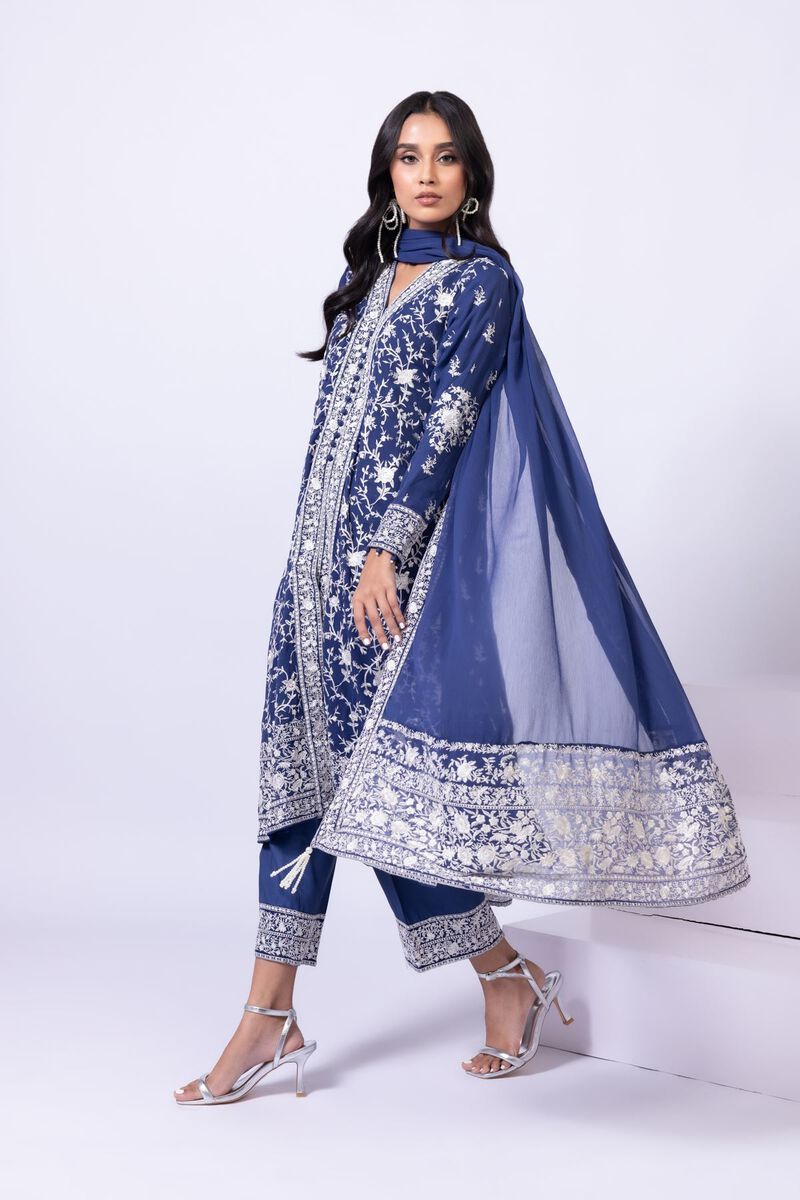 Embroidered | Polyester Crinkle Chiffon | Dupatta | null