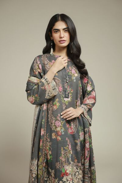 Embroidered | Mesuri | Fabrics 3 Piece | USD 45.00