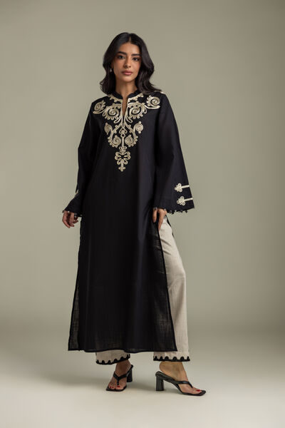 Embroidered | Heavy Textured Cotton | Pants | USD 35.00