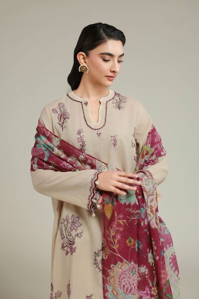 Embroidered | Cambric | Fabrics 3 Piece | USD 60.00