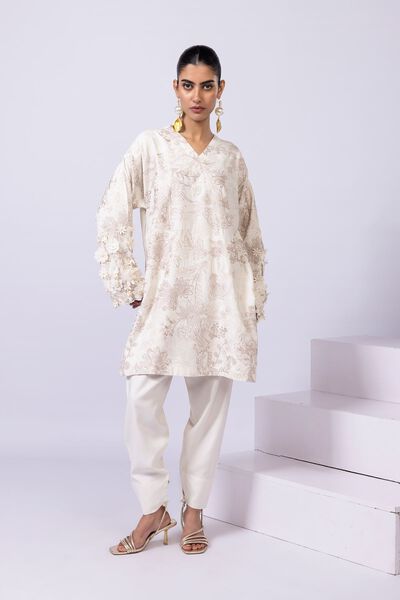 Embroidered | Viscose Oak Silk | Kurta | USD 36.00