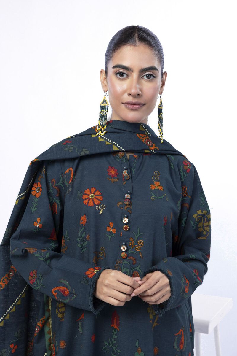 Printed | Light Khaddar | Tailored 3 Piece | null