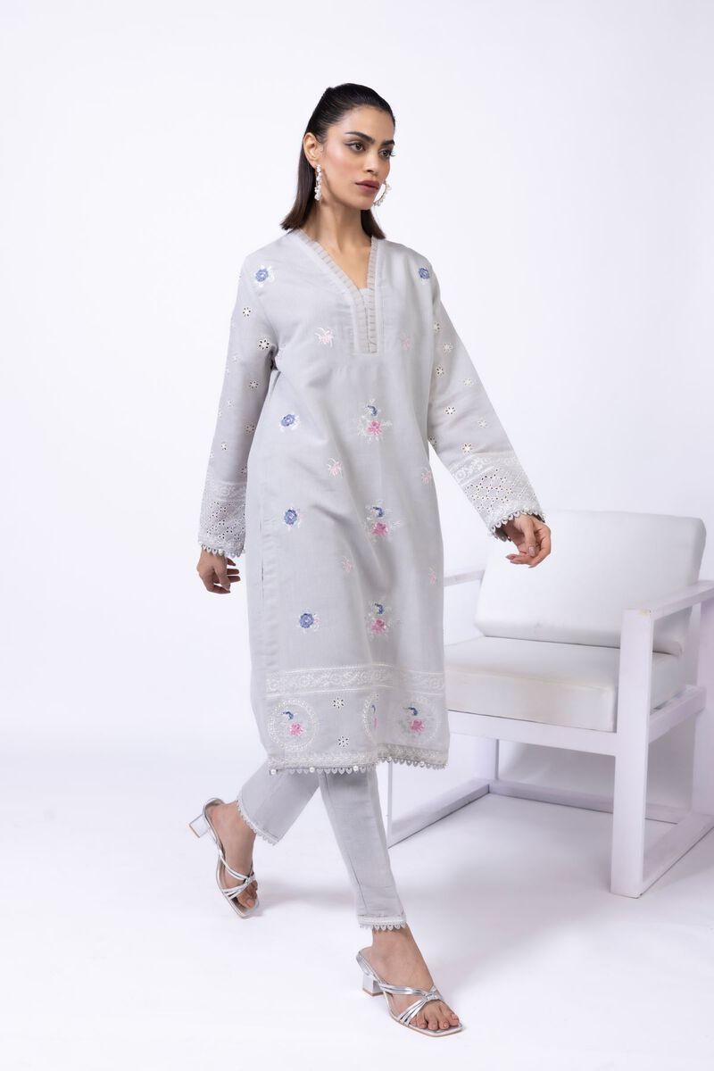 Embroidered | Cotton Reflex | Pants | USD 7.50