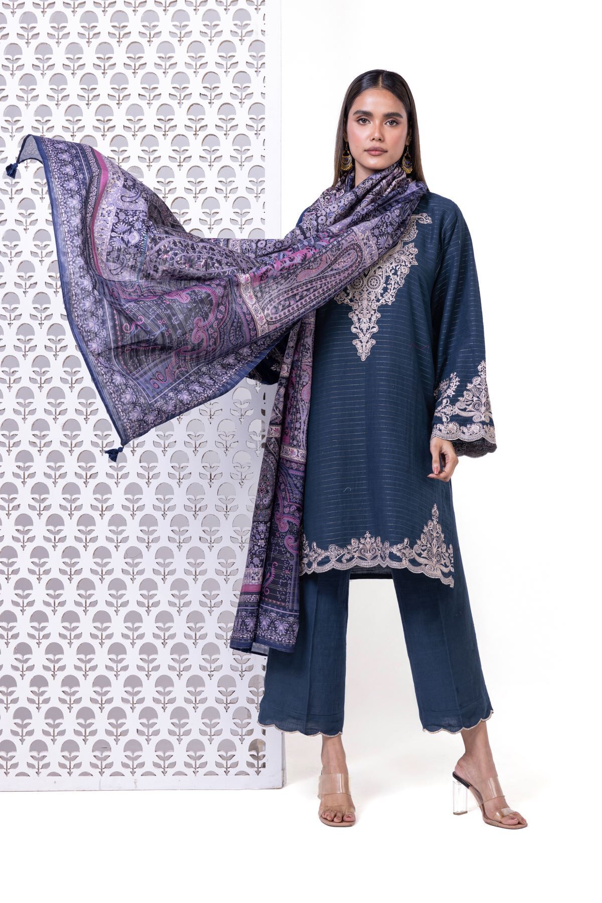Buy Fabrics 3 Piece | 0.0 N/A | LKM07-VG_BLUE | Khaadi Global