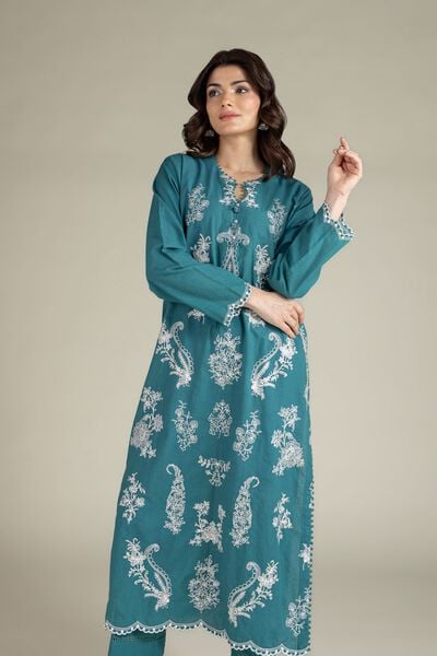 Embroidered | Cambric | Tailored 2 Piece | Top and Bottom | USD 65.00