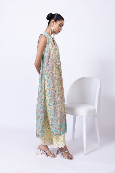 Embroidered | Viscose Oak Silk | Pants | USD 6.00