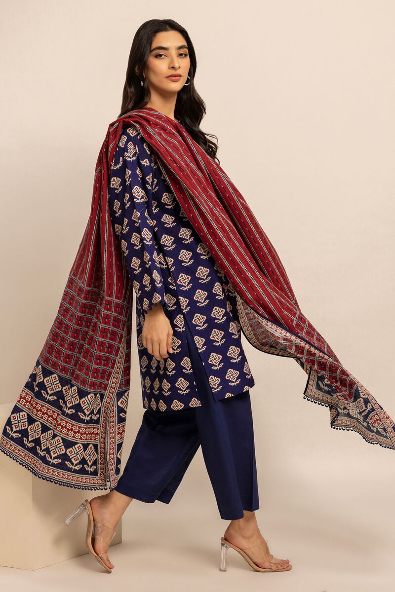 Printed | Light Khaddar | Fabrics 3 Piece | null
