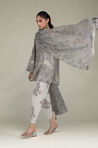 Embroidered | Lawn | Floral Lawn Dupatta | USD 12.50