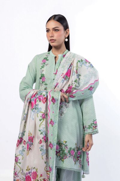 Embroidered | Cotton Dobby | Tailored 3 Piece | USD 75.00