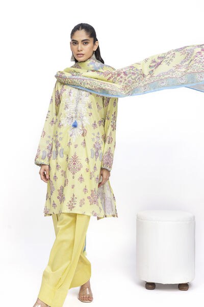 Embroidered | Lawn | Fabrics 3 Piece | USD 45.00