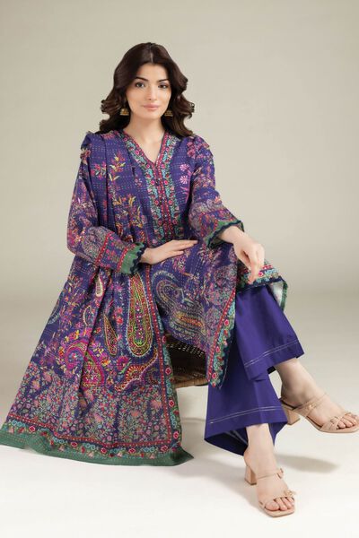 Printed | Mesuri Dobby | Tailored 3 Piece | USD 65.00