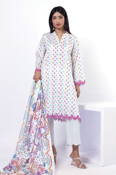 Embroidered | Lawn | Fabrics 3 Piece | USD 20.00