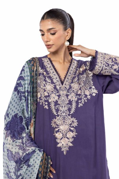 Embroidered | Cambric | Fabrics 3 Piece | USD 45.00