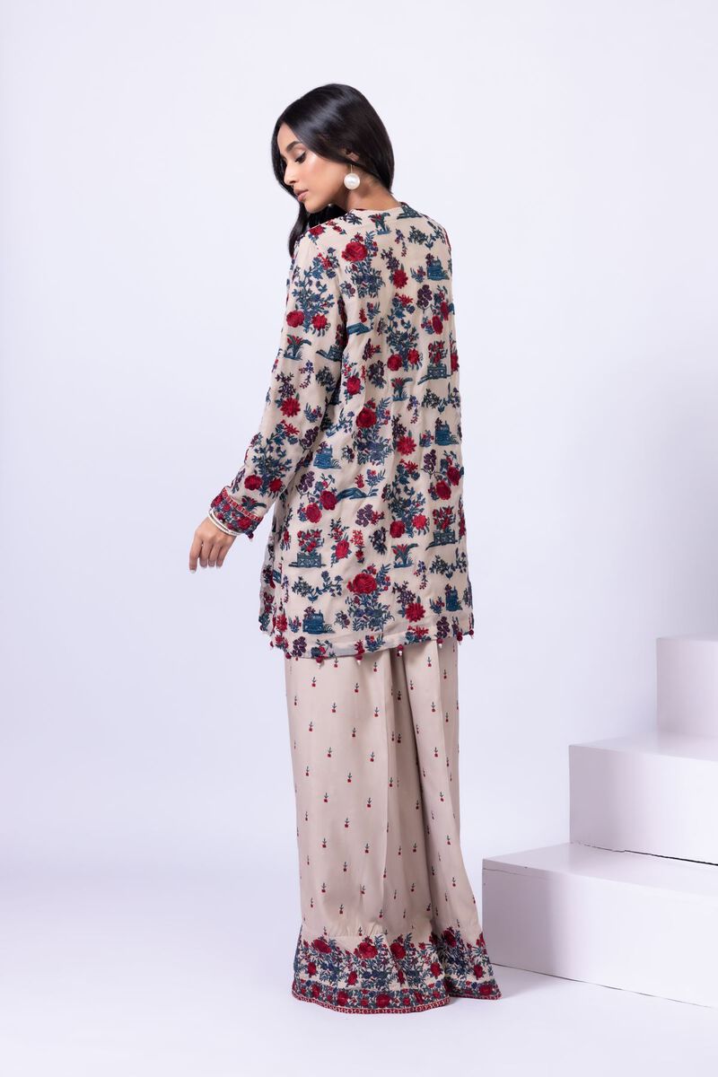 Embroidered | Polyester Crinkle Chiffon | Kurta | null