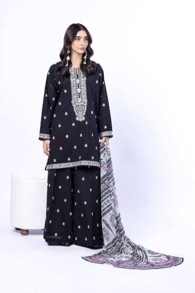 Embroidered | Cotton Dobby | Fabrics 3 Piece | USD 55.00