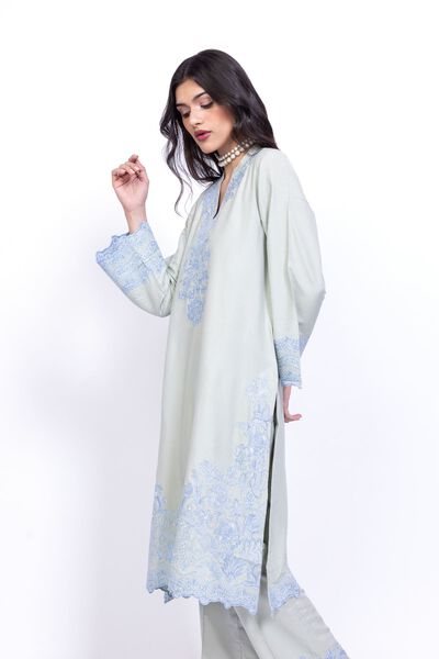 Embroidered | Raw Silk | Kurta | USD 50.00