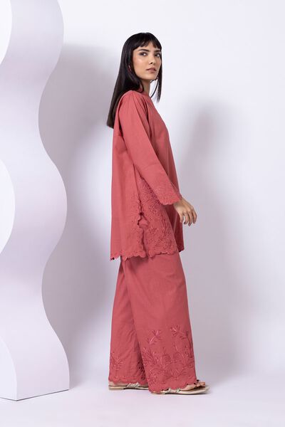 Embroidered | Crosshatch Poplin | Pants | USD 6.00