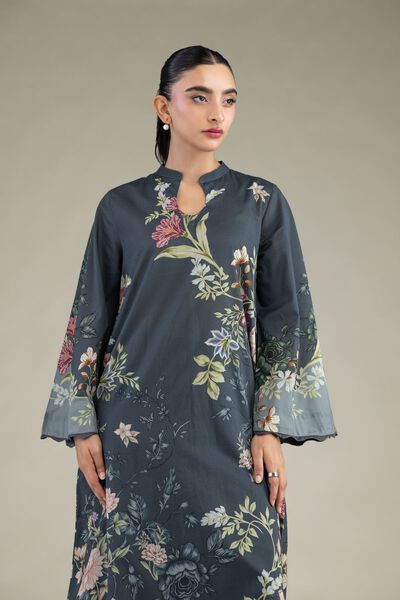 Printed | Cambric | Floral Cambric Kurta | USD 45.00