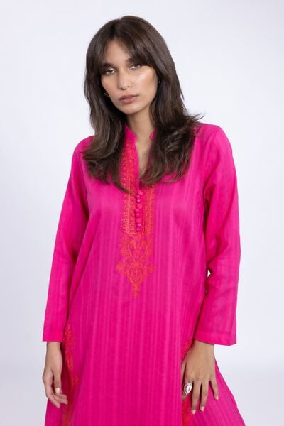Embroidered | Leno | Kurta | USD 35.00