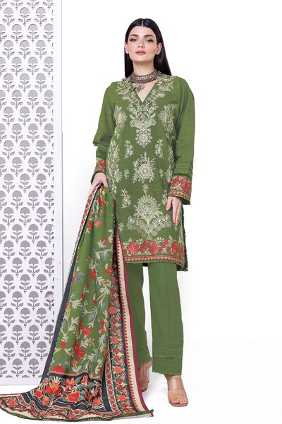 Embroidered | Khaddar | Fabrics 3 Piece | USD 13.50