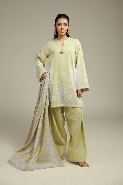 Printed | Cambric | Fabrics 3 Piece | USD 45.00