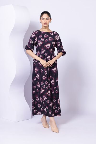 Printed | Pleated Georgette | Maxi Dress | USD 9.00