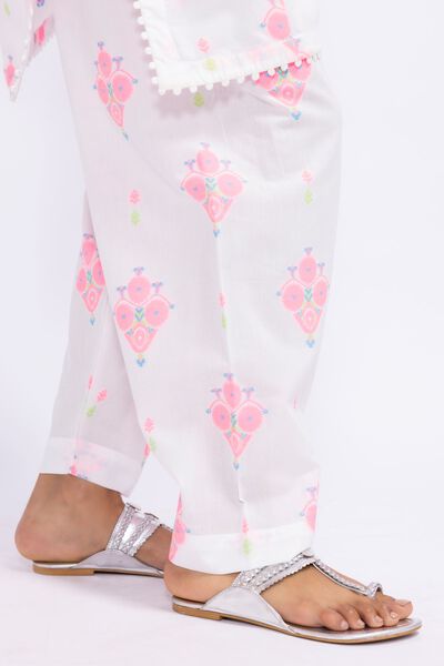 Classic Shalwar, WHITE, hi-res